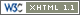 Valid xhtml1.1